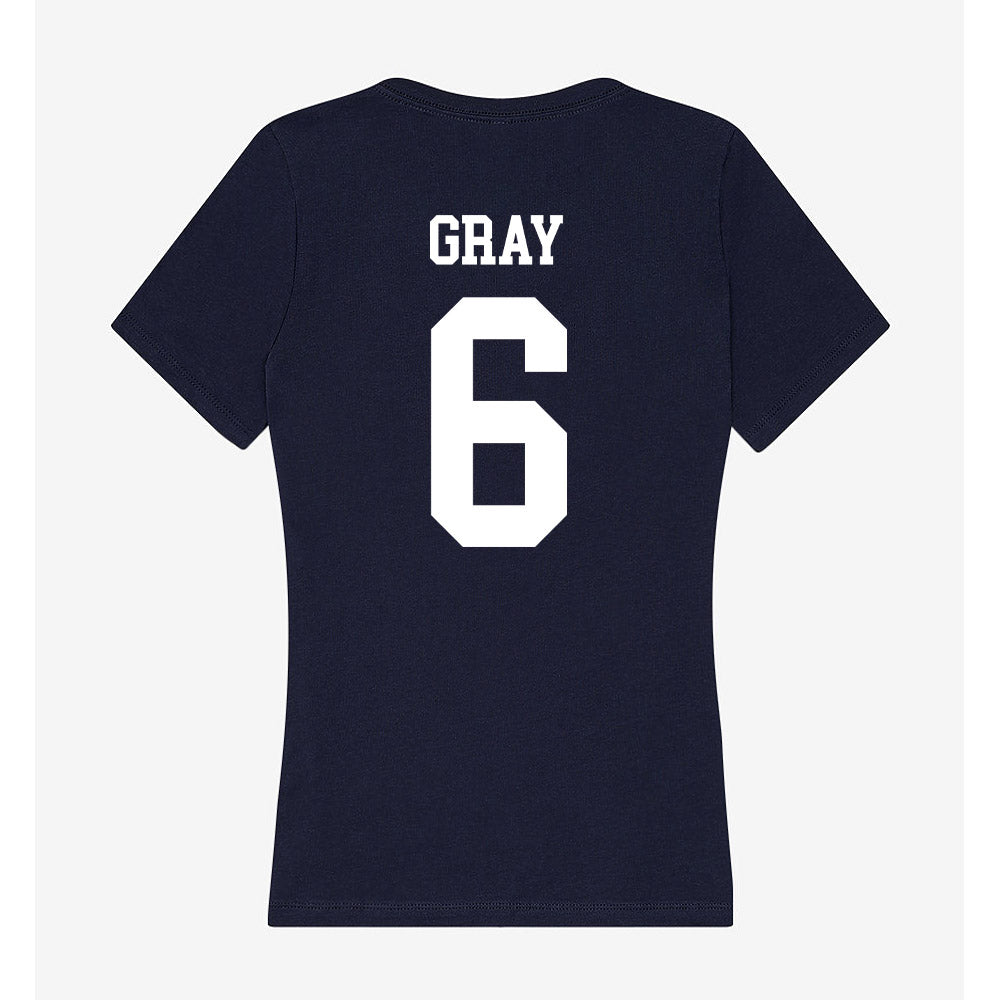 Jackson State - NCAA Baseball : Trey Gray - Women's V-Neck T-Shirt-1