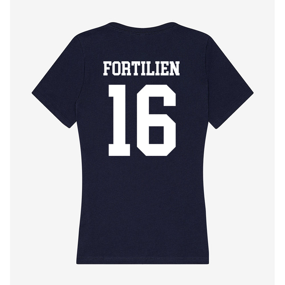 Jackson State - NCAA Football : Joanes Fortilien - Women's V-Neck T-Shirt-1