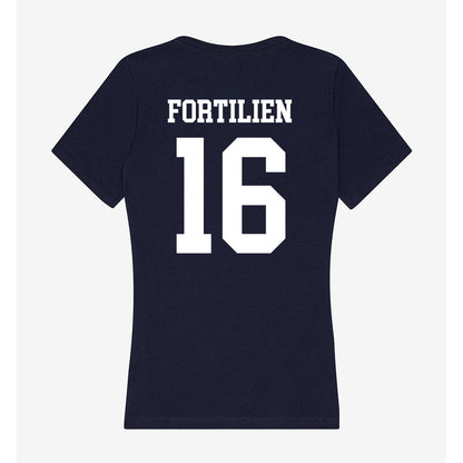 Jackson State - NCAA Football : Joanes Fortilien - Women's V-Neck T-Shirt-1