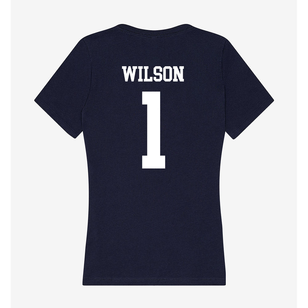 Jackson State - NCAA Baseball : TJ Wilson - Women's V-Neck T-Shirt-1