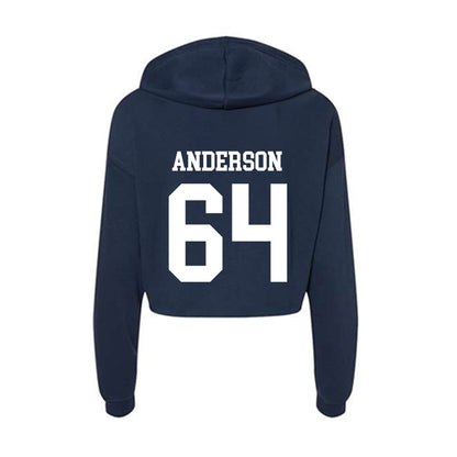 Jackson State - NCAA Football : Ryan Anderson - Women's Crop Fleece Hoodie-1