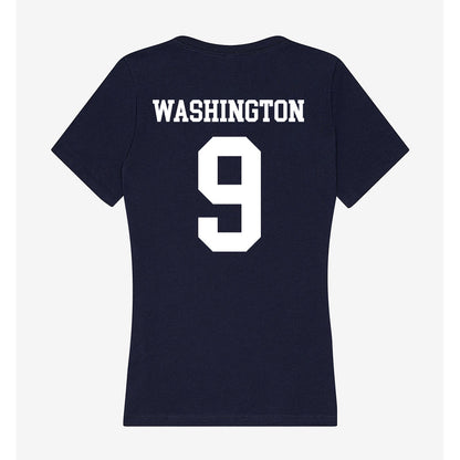 Jackson State - NCAA Football : B.J. Washington - Women's V-Neck T-Shirt-1