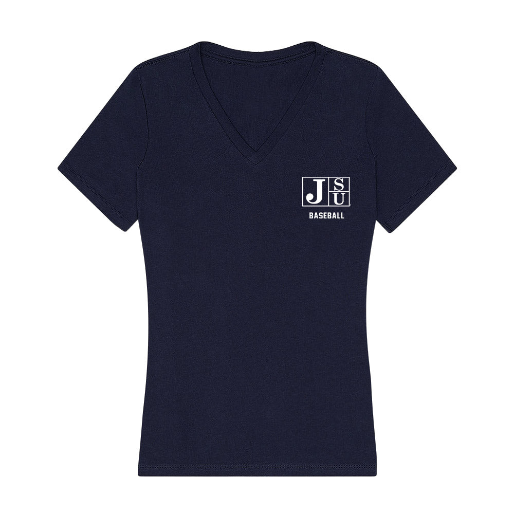 Jackson State - NCAA Baseball : Trey Gray - Women's V-Neck T-Shirt-0