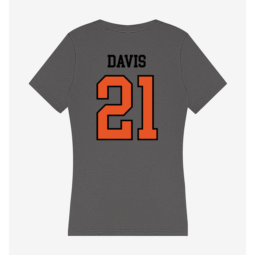 Pacific - NCAA Women's Water Polo : Lauren Davis - Women's V-Neck T-Shirt-1