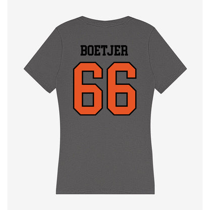 Pacific - NCAA Softball : Bailey Boetjer - Women's V-Neck T-Shirt-1
