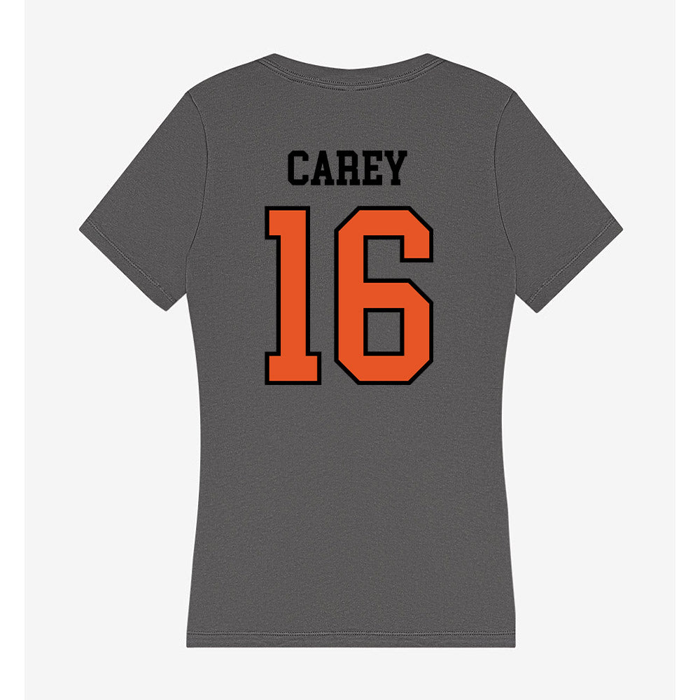 Pacific - NCAA Men's Soccer : Montgomery Carey - Women's V-Neck T-Shirt-1