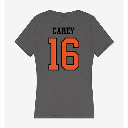 Pacific - NCAA Men's Soccer : Montgomery Carey - Women's V-Neck T-Shirt-1