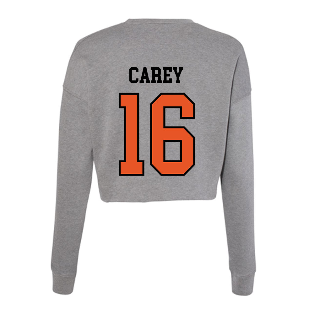 Pacific - NCAA Men's Soccer : Montgomery Carey - Women's Cropped Crew Fleece-1