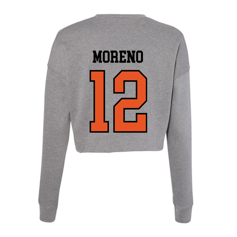 Pacific - NCAA Baseball : Maddox Moreno - Women's Cropped Crew Fleece-1
