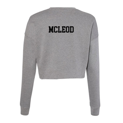 Pacific - NCAA Women's Tennis : Indiya McLeod - Women's Cropped Crew Fleece-1