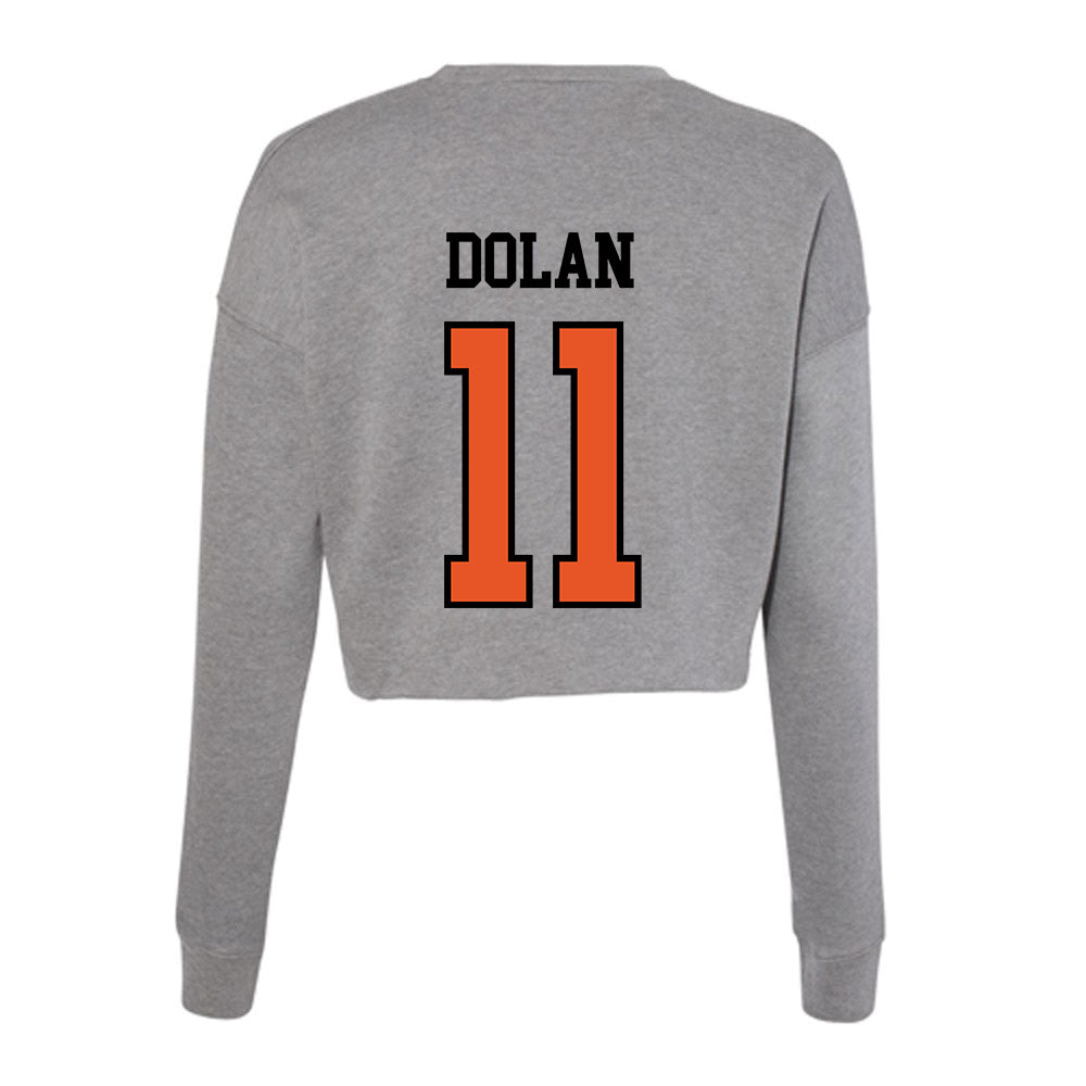 Pacific - NCAA Baseball : Alex Dolan - Women's Cropped Crew Fleece-1