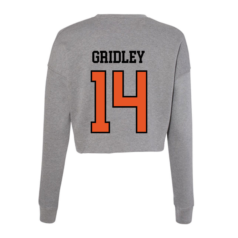 Pacific - NCAA Women's Volleyball : Ella Gridley - Women's Cropped Crew Fleece-1