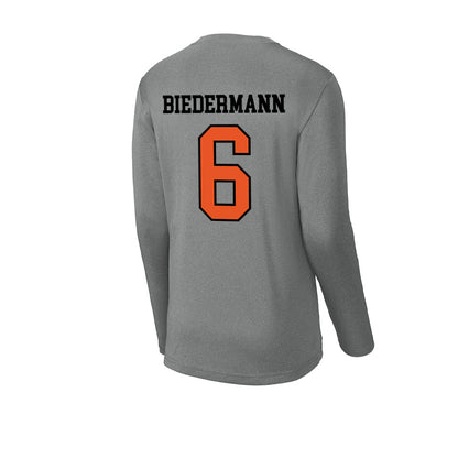 Pacific - NCAA Men's Water Polo : Brody Biedermann - Activewear Long Sleeve T-Shirt-1