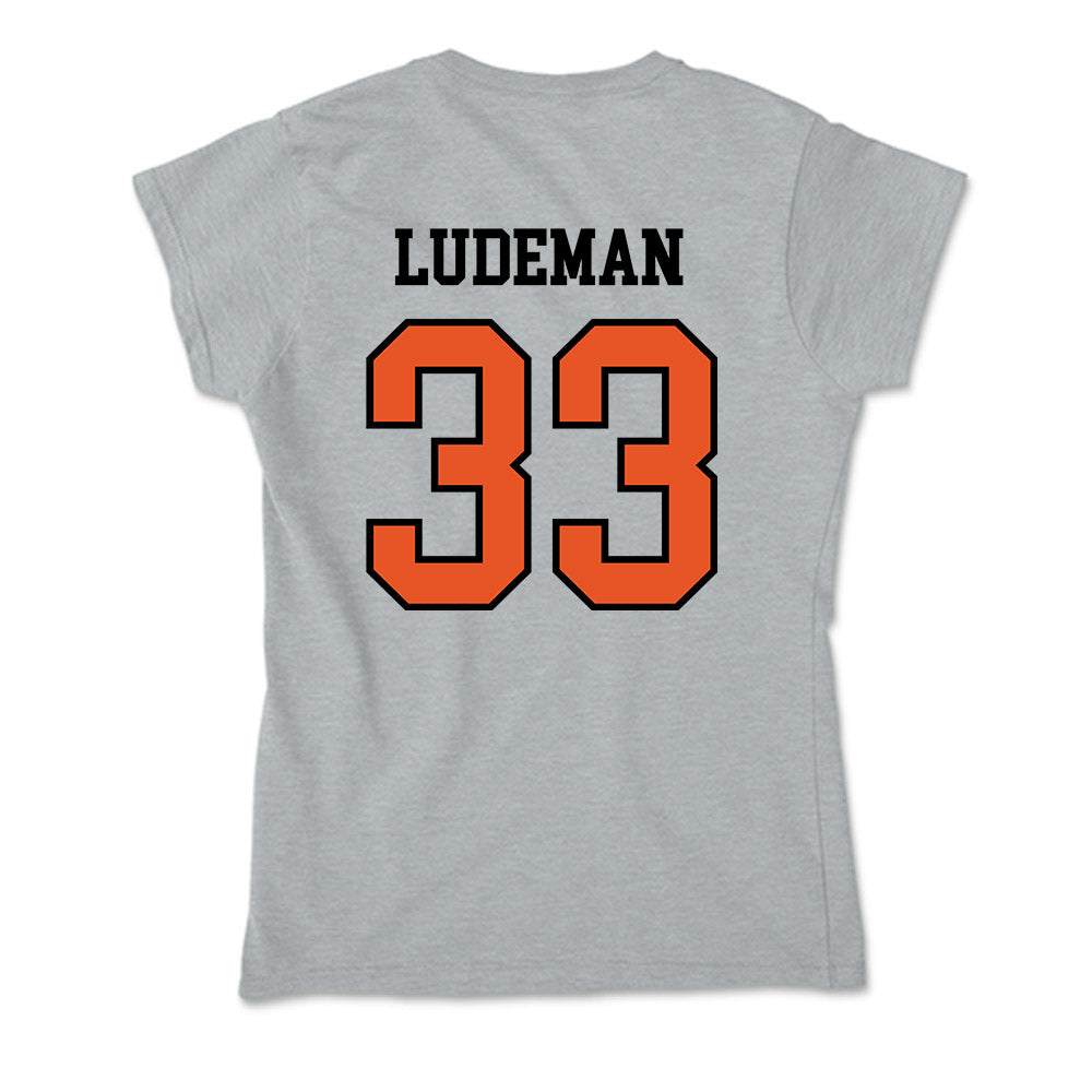 Pacific - NCAA Baseball : Matt Ludeman - Soft Style Women’s T-Shirt-1