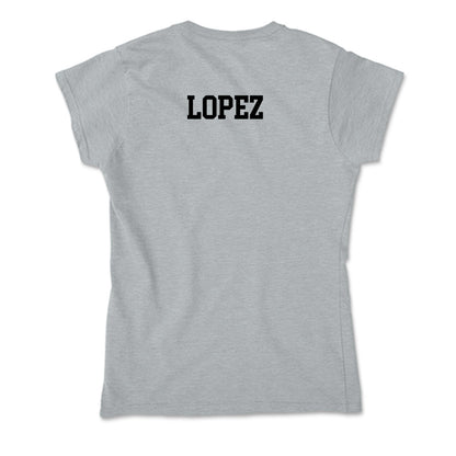 Pacific - NCAA Men's Swimming & Diving : Cruz Lopez - Soft Style Women’s T-Shirt-1