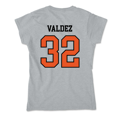 Pacific - NCAA Baseball : Elias Valdez - Soft Style Women’s T-Shirt-1
