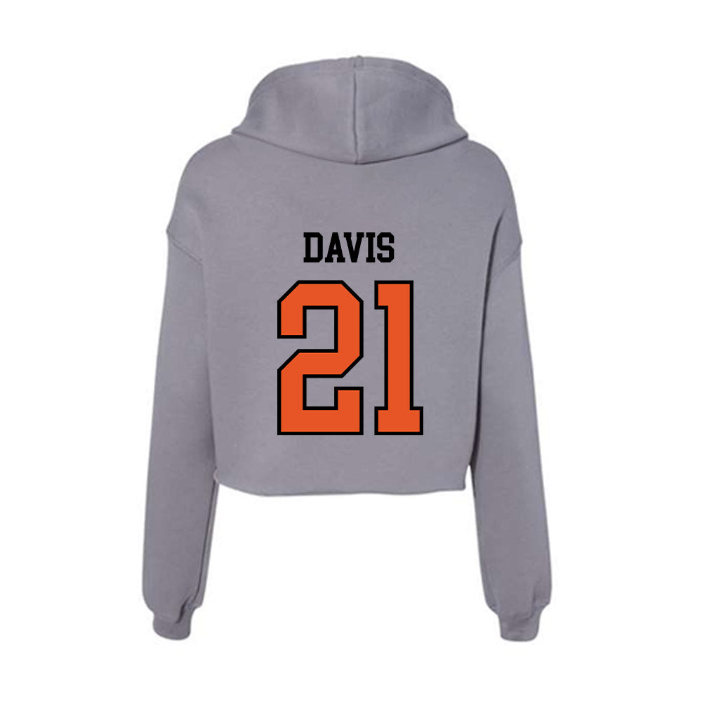 Pacific - NCAA Women's Water Polo : Lauren Davis - Women's Crop Fleece Hoodie-1