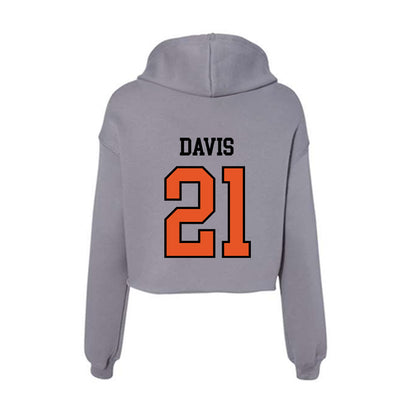 Pacific - NCAA Women's Water Polo : Lauren Davis - Women's Crop Fleece Hoodie-1