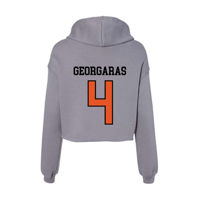 Pacific - NCAA Men's Water Polo : Apostolos Georgaras - Women's Crop Fleece Hoodie-1