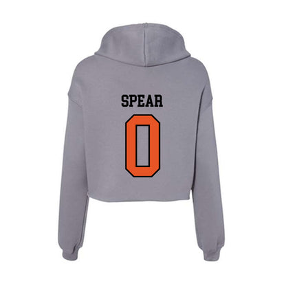 Pacific - NCAA Baseball : Colin Spear - Women's Crop Fleece Hoodie-1
