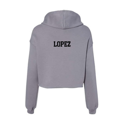 Pacific - NCAA Women's Track & Field : Alondra Lopez - Women's Crop Fleece Hoodie-1