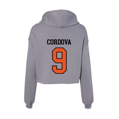 Pacific - NCAA Women's Water Polo : Ariel Cordova - Women's Crop Fleece Hoodie-1