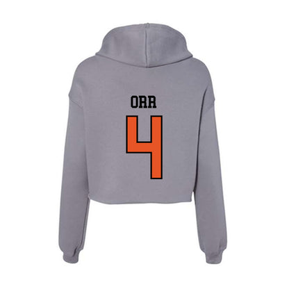 Pacific - NCAA Baseball : Robert Orr - Women's Crop Fleece Hoodie-1
