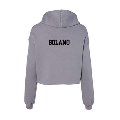 Pacific - NCAA Women's Track & Field : Gianna solano - Women's Crop Fleece Hoodie-1