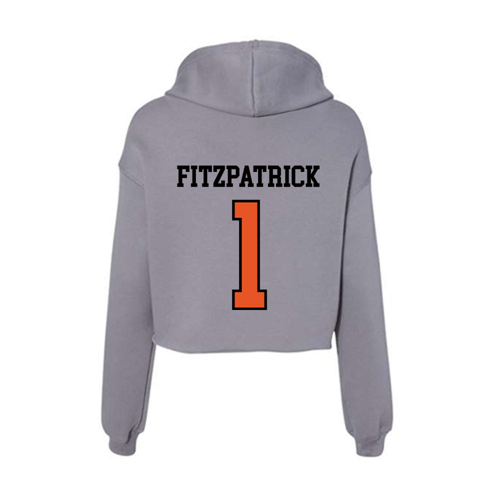 Pacific - NCAA Baseball : Dennis Fitzpatrick - Women's Crop Fleece Hoodie-1