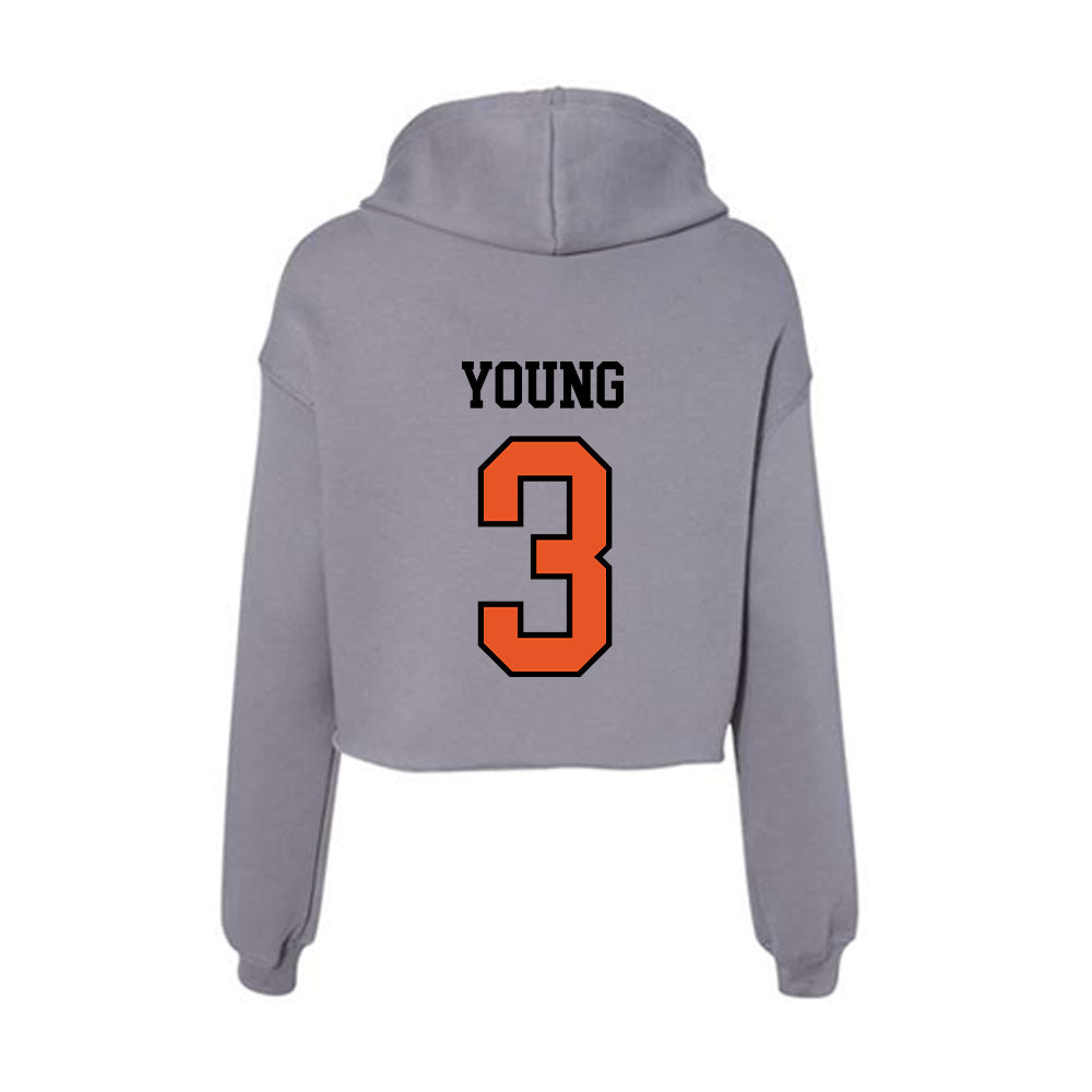 Pacific - NCAA Men's Basketball : Carlsheon Young - Women's Crop Fleece Hoodie-1