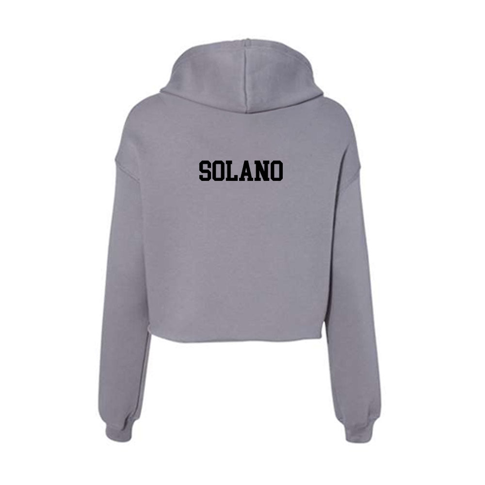 Pacific - NCAA Women's Track & Field : Gianna Solano - Women's Crop Fleece Hoodie-1