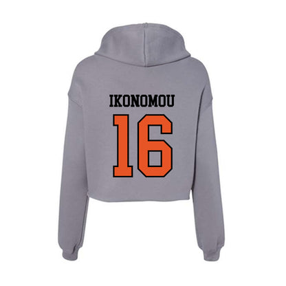 Pacific - NCAA Women's Water Polo : Maria Ikonomou - Women's Crop Fleece Hoodie-1