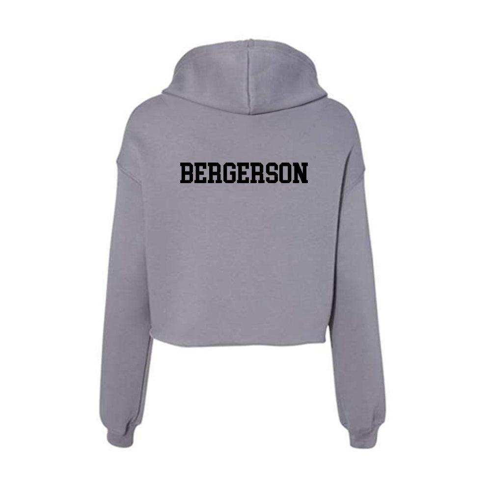Pacific - NCAA Men's Swimming & Diving : Jonah Bergerson - Women's Crop Fleece Hoodie-1
