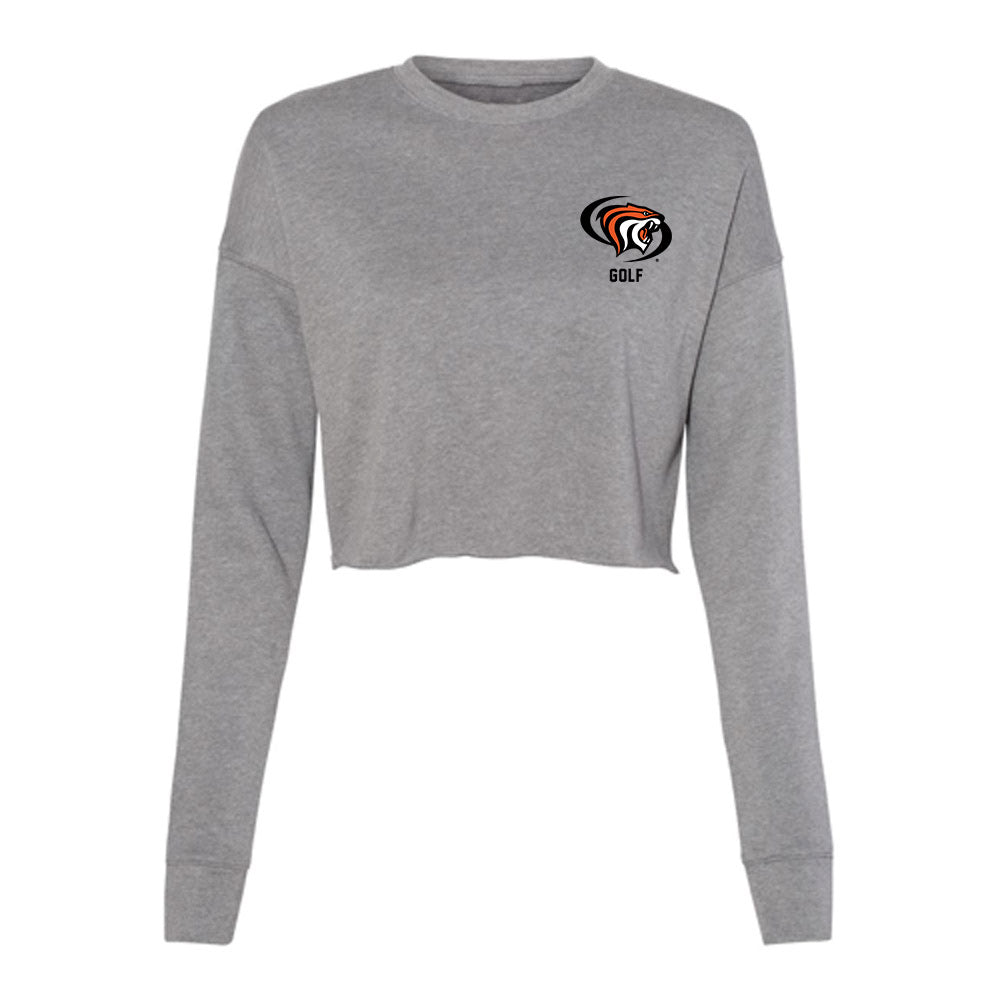 Pacific - NCAA Men's Golf : Felix Bouchard - Women's Cropped Crew Fleece-0