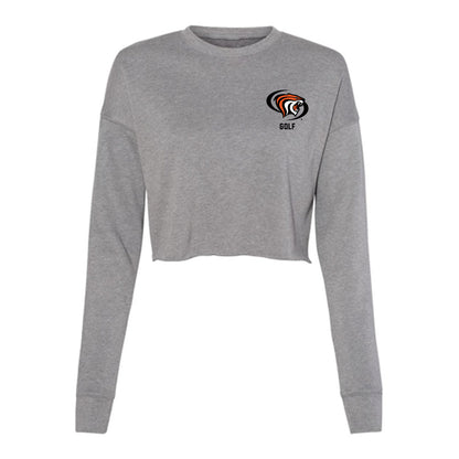 Pacific - NCAA Men's Golf : Felix Bouchard - Women's Cropped Crew Fleece-0