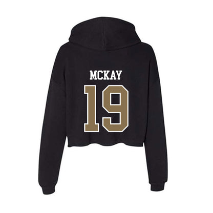 Bryant - NCAA Men's Lacrosse : Quinn McKay - Women's Crop Fleece Hoodie-1