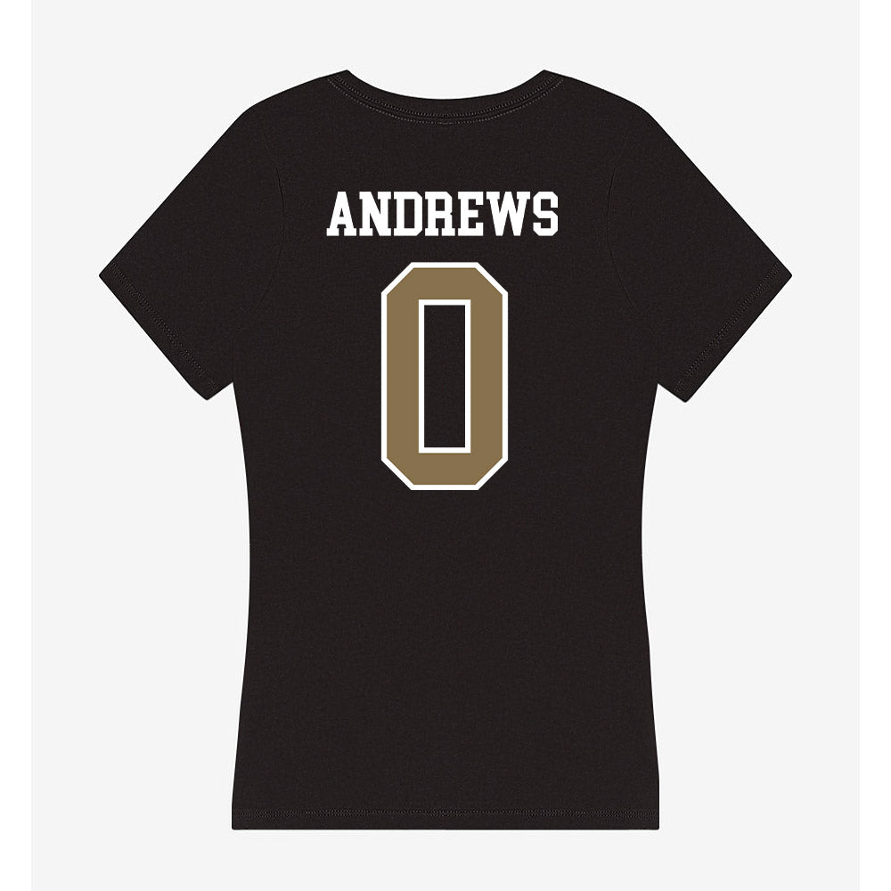 Bryant - NCAA Men's Swimming & Diving : Nicholas Andrews - Women's V-Neck T-Shirt-1