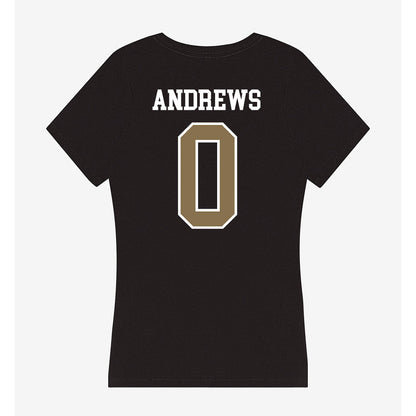Bryant - NCAA Men's Swimming & Diving : Nicholas Andrews - Women's V-Neck T-Shirt-1