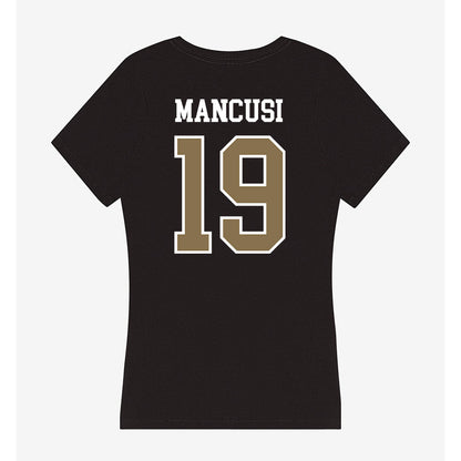 Bryant - NCAA Softball : Emilia Mancusi - Women's V-Neck T-Shirt-1