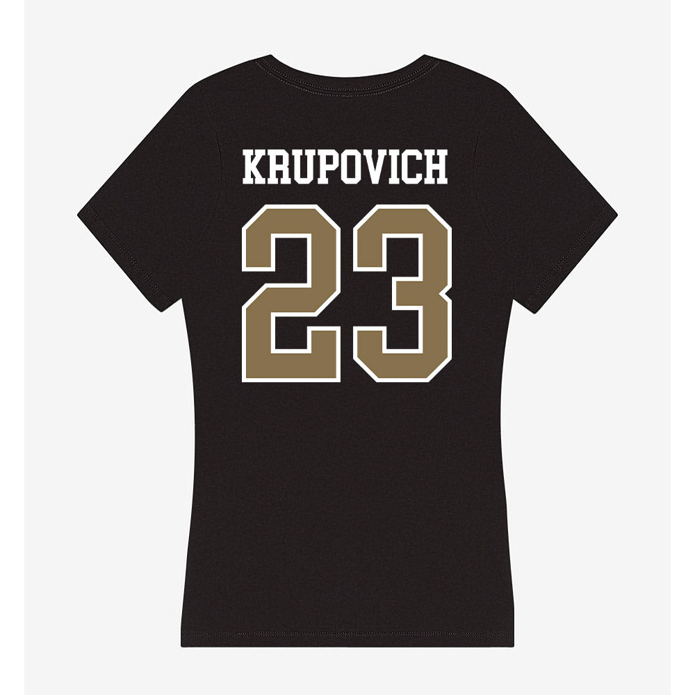 Bryant - NCAA Softball : Zoie Krupovich - Women's V-Neck T-Shirt-1