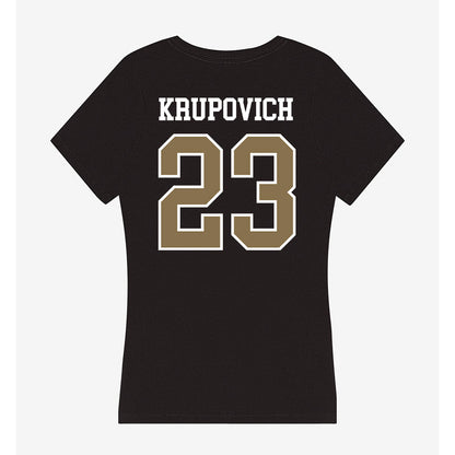 Bryant - NCAA Softball : Zoie Krupovich - Women's V-Neck T-Shirt-1