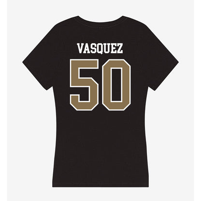 Bryant - NCAA Football : Hector Vasquez - Women's V-Neck T-Shirt-1