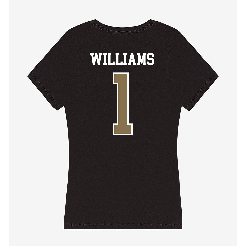 Bryant - NCAA Football : Keylijah Williams - Women's V-Neck T-Shirt-1