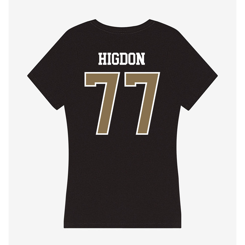 Bryant - NCAA Men's Lacrosse : Gunnar Higdon - Women's V-Neck T-Shirt-1