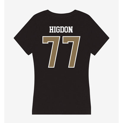 Bryant - NCAA Men's Lacrosse : Gunnar Higdon - Women's V-Neck T-Shirt-1