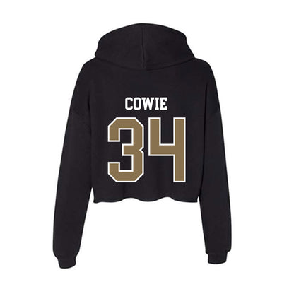 Bryant - NCAA Football : Sean Cowie - Women's Crop Fleece Hoodie-1