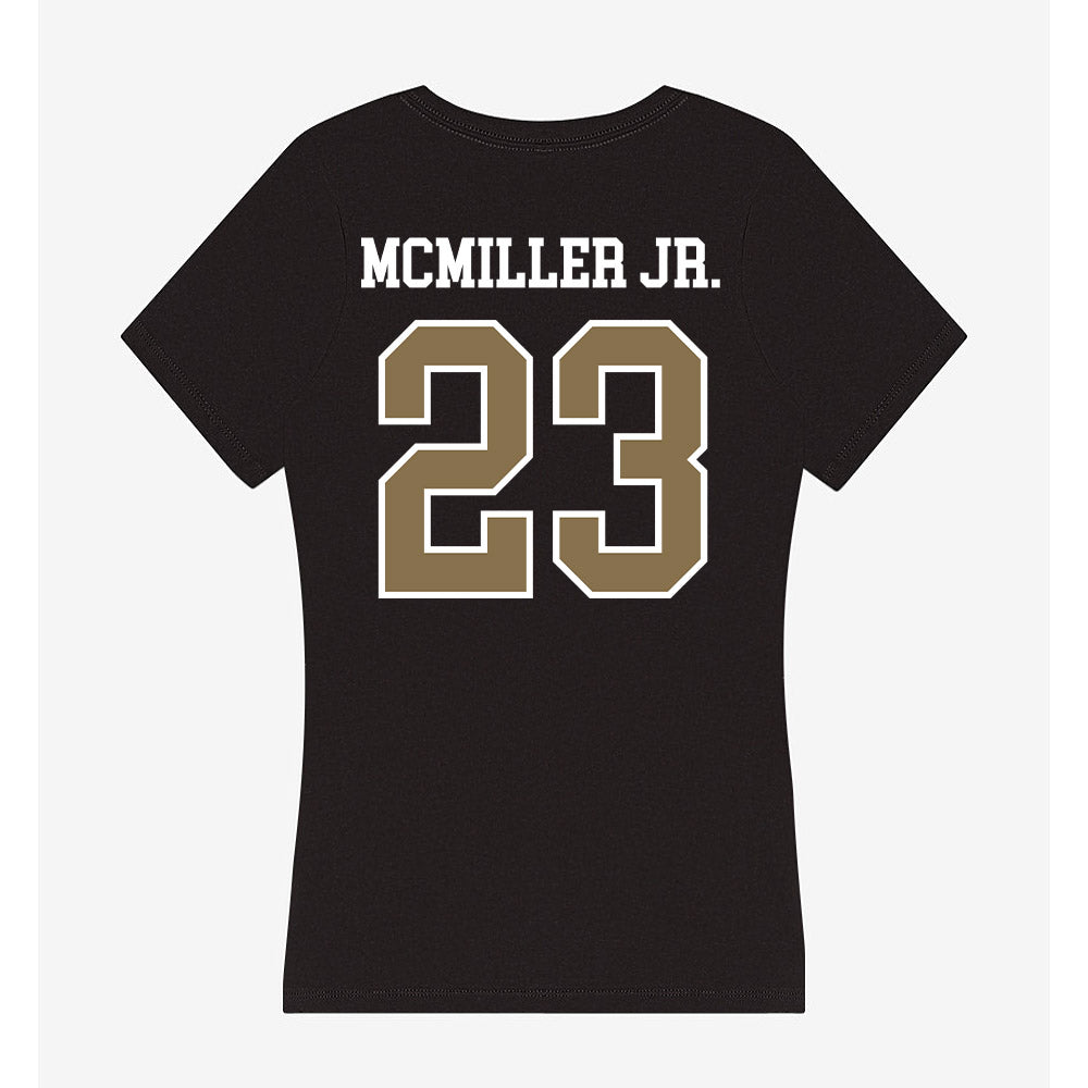 Bryant - NCAA Football : Omaris McMiller Jr. - Women's V-Neck T-Shirt-1