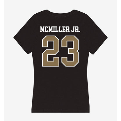 Bryant - NCAA Football : Omaris McMiller Jr. - Women's V-Neck T-Shirt-1