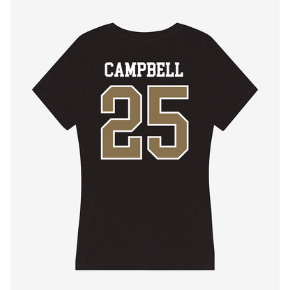 Bryant - NCAA Football : Khalid Campbell - Women's V-Neck T-Shirt-1