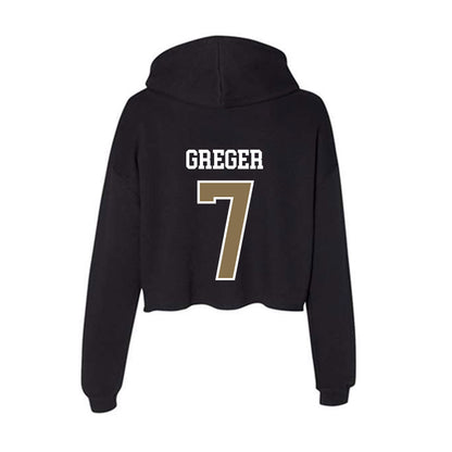 Bryant - NCAA Baseball : Gavin Greger - Women's Crop Fleece Hoodie-1